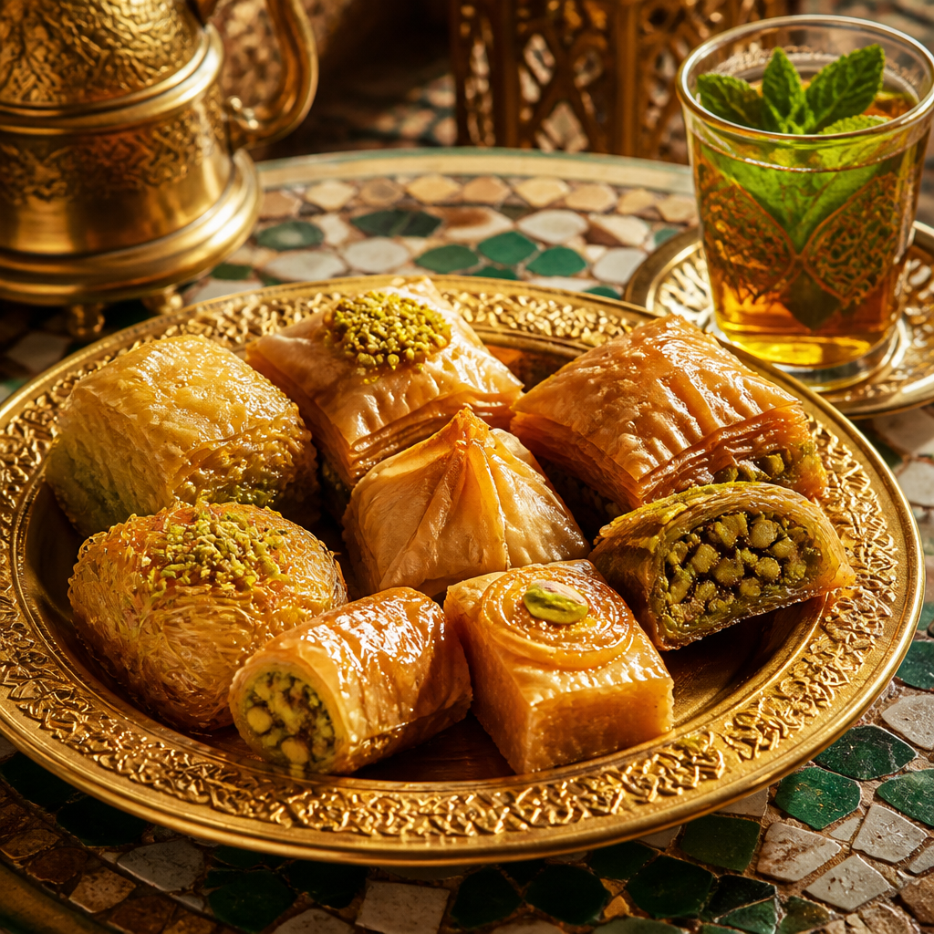 Baklawa et thé à la menthe